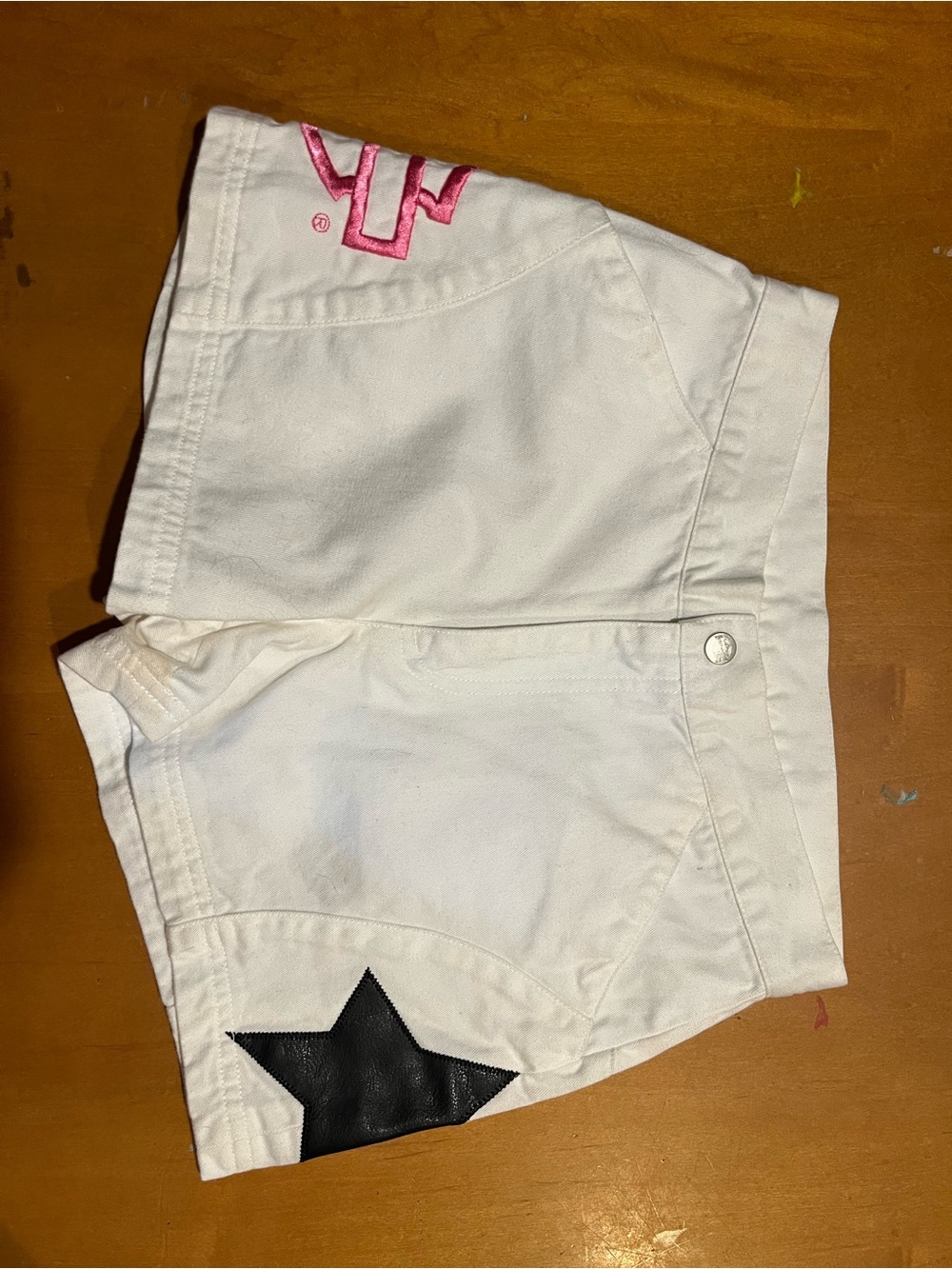 Harley-Davidson White High Waist Women’s Shorts Y2K sz 14  read description